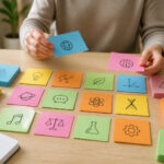 Cartes memoire colorees pour lapprentissage